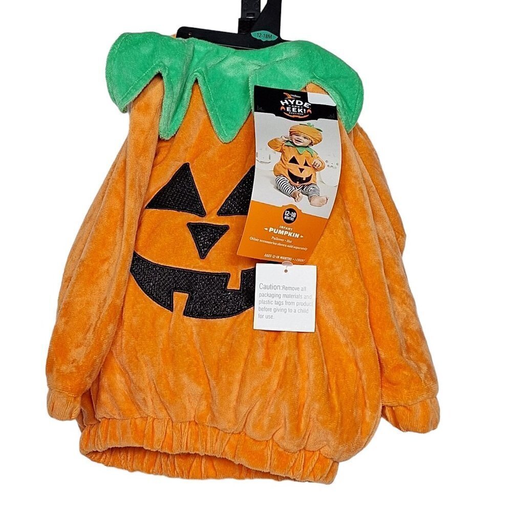 Hyde And Eek Pumpkin Halloween Costume Infant Size 12 to 18 Months